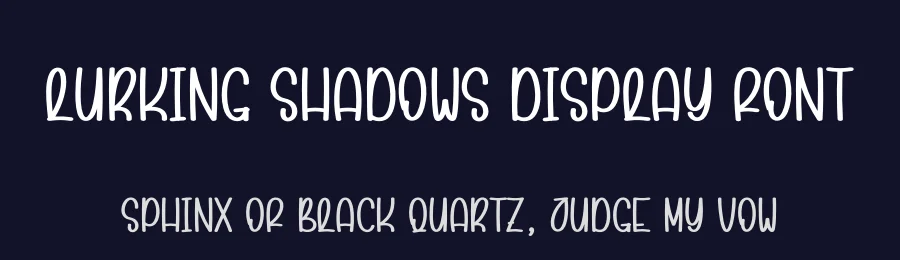 Lurking Shadows Display Font by andikastudio — Display Font — thumbnail 2