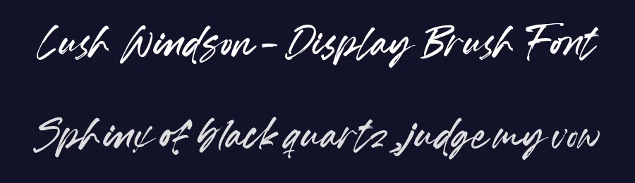 Lush Windson – Display Brush Font by letterenastudios — Script Handwritten Font — thumbnail 2
