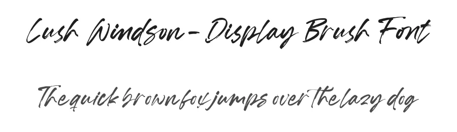 Lush Windson – Display Brush Font by letterenastudios — Script Handwritten Font