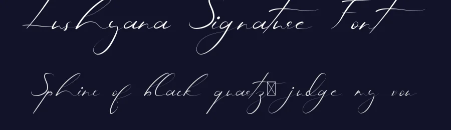 Lushyana Signature Font by edricstudio — Script Handwritten Font — thumbnail 2