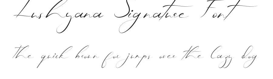 Lushyana Signature Font by edricstudio — Script Handwritten Font