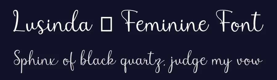 Lusinda – Feminine Font by Galatamen — Script Handwritten Font — thumbnail 2