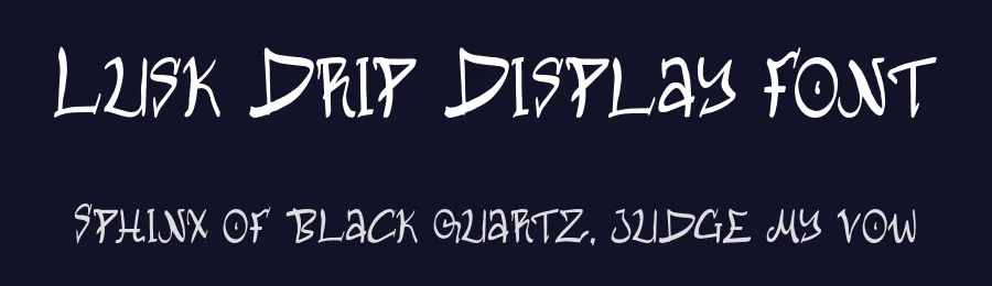 Lusk Drip Display Font by Creatifontstudios — Script Handwritten Font — thumbnail 2