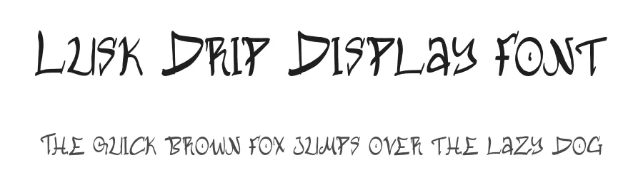 Lusk Drip Display Font by Creatifontstudios — Script Handwritten Font