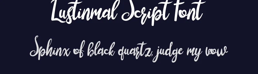 Lustinmal Script Font by Font Art — Script Handwritten Font — thumbnail 2