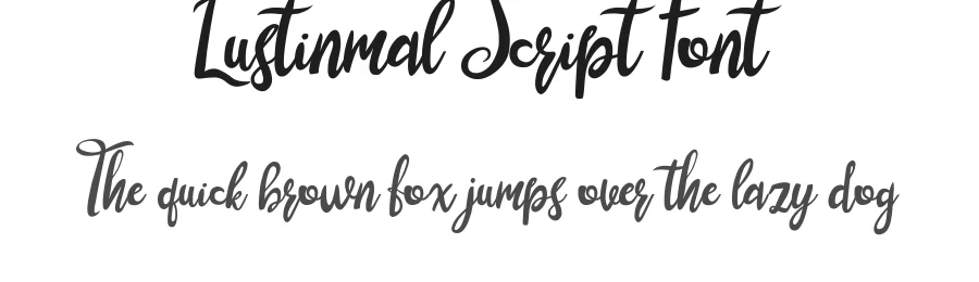 Lustinmal Script Font by Font Art — Script Handwritten Font