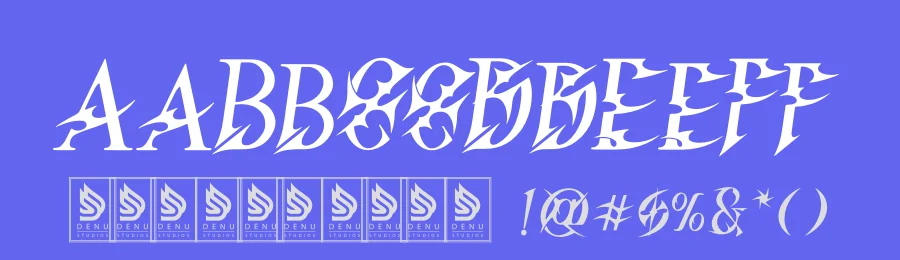 Lutden | Y2k Display Font by Denustudios — Display Font — thumbnail 3