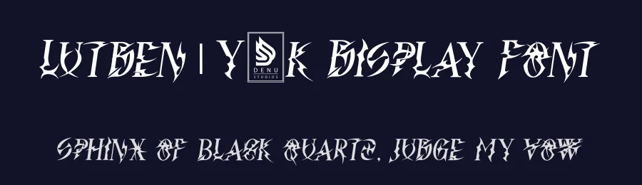 Lutden | Y2k Display Font by Denustudios — Display Font — thumbnail 2