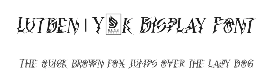 Lutden | Y2k Display Font by Denustudios — Display Font