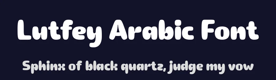 Lutfey Arabic Font by namelatype — Display Font — thumbnail 2