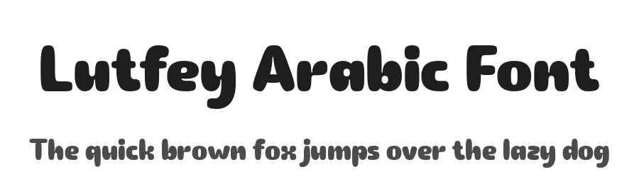 Lutfey Arabic Font by namelatype — Display Font