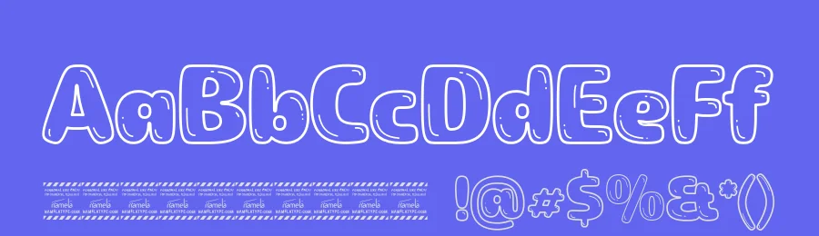 Lutfey Cheerful font by namelatype — Display Font — thumbnail 3