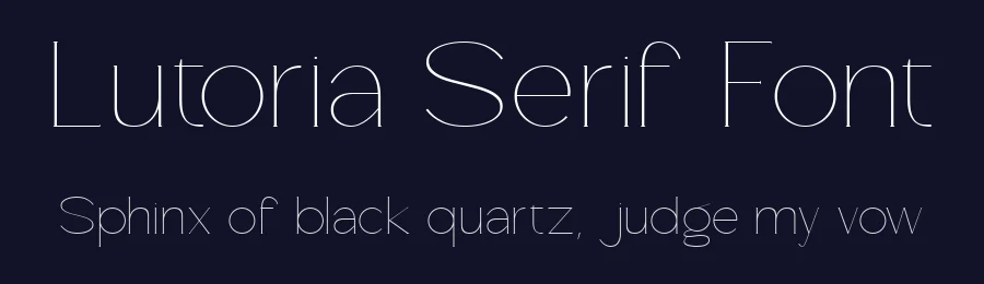 Lutoria Serif Font by Muksal Creative — Serif Font — thumbnail 2