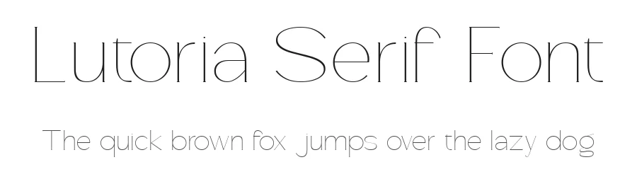 Lutoria Serif Font by Muksal Creative — Serif Font