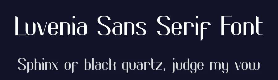 Luvenia Sans Serif Font by Missingfont.std — Sans Serif Font — thumbnail 2