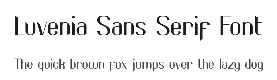 Luvenia Sans Serif Font by Missingfont.std — Sans Serif Font