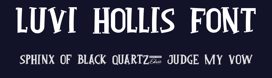Luvi Hollis Font by edricstudio — Display Font — thumbnail 2