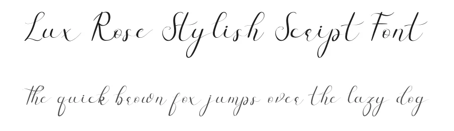 Lux Rose Stylish Script Font by edricstudio — Script Handwritten Font