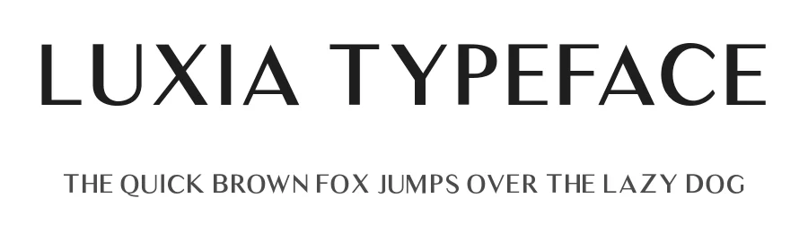Luxia Typeface by Andrew Herndon — Sans Serif Font