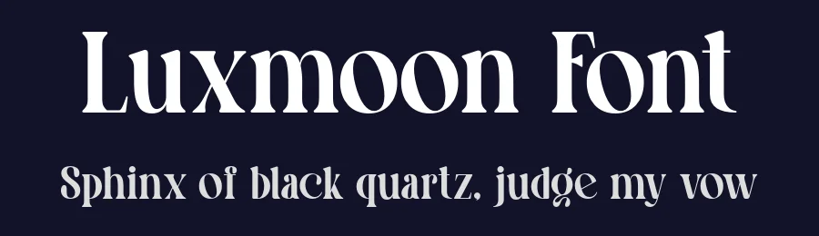 Luxmoon Font by roomspace.cl — Decorative Font — thumbnail 2