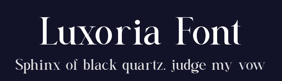 Luxoria Font by zafira.type — Serif Font — thumbnail 2