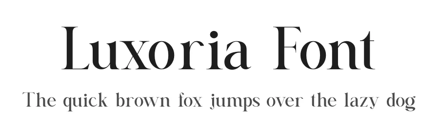 Luxoria Font by zafira.type — Serif Font