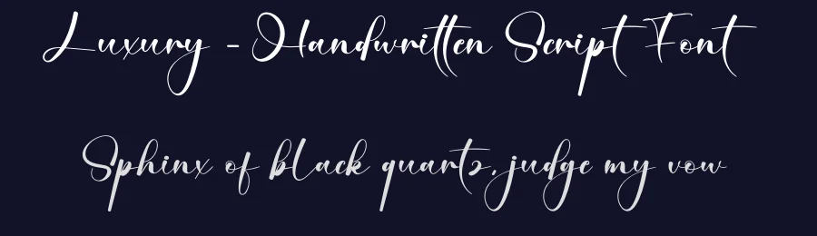 Luxury – Handwritten Script Font by creativeletter — Script Handwritten Font — thumbnail 2