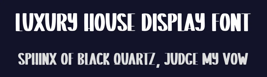 Luxury House Display Font by creativeletter — Display Font — thumbnail 2