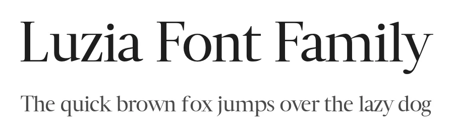 Luzia Font Family by Quill Type Co β Serif Font