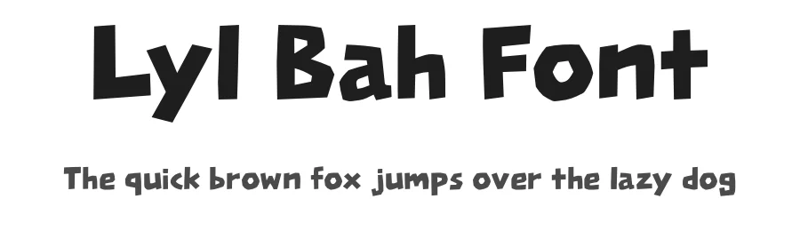 Lyl Bah Font by fontsider — Display Font