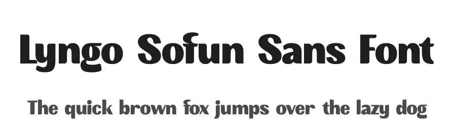 Lyngo Sofun Sans Font by timelesstype.co — Display Font