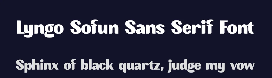 Lyngo Sofun Sans Serif Font by timelesstype.co — Sans Serif Font — thumbnail 2