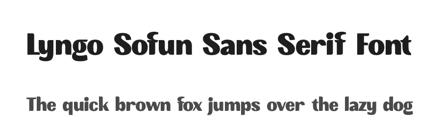 Lyngo Sofun Sans Serif Font by timelesstype.co — Sans Serif Font