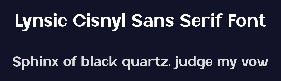 Lynsic Cisnyl Sans Serif Font by Rometheme Studio — Sans Serif Font — thumbnail 2
