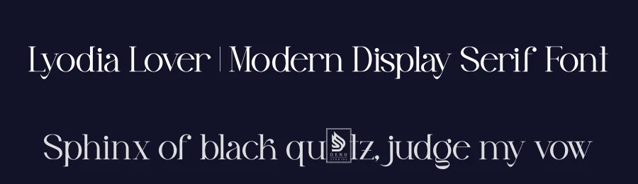 Lyodia Lover | Modern Display Serif Font by Denustudios — Display Font — thumbnail 2