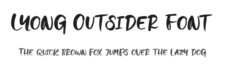 Lyong Outsider Font by Denustudios — Script Handwritten Font