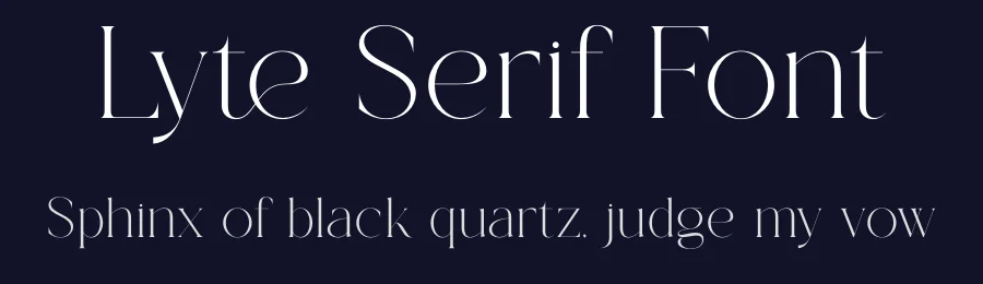 Lyte Serif Font by Gridline Type — Decorative Font — thumbnail 2