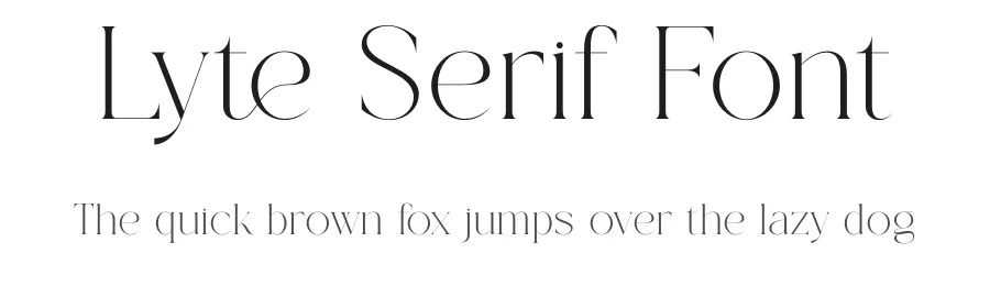 Lyte Serif Font by Gridline Type — Decorative Font