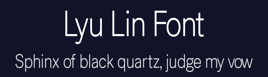 Lyu Lin Font by Stefan Stoychev — Sans Serif Font — thumbnail 2
