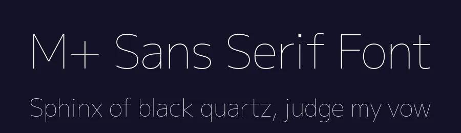 M+ Sans Serif Font by Coji Morishita — Sans Serif Font — thumbnail 2