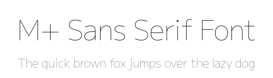 M+ Sans Serif Font by Coji Morishita β Sans Serif Font
