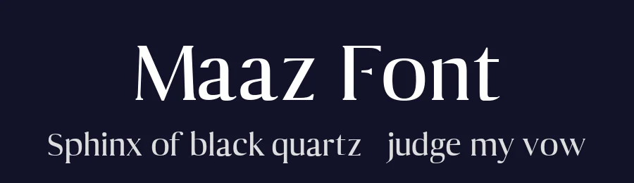 Maaz Font by Creativetacos — Serif Font — thumbnail 2