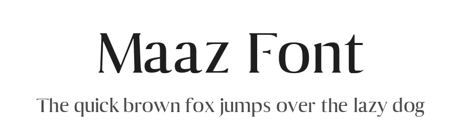 Maaz Font by Creativetacos — Serif Font