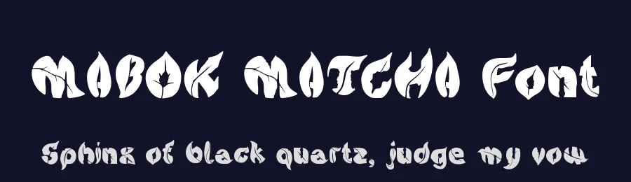 MABOK MATCHA Font by munikstudio — Display Font — thumbnail 2