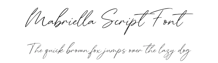 Mabriella Script Font by Sealoung — Script Handwritten Font