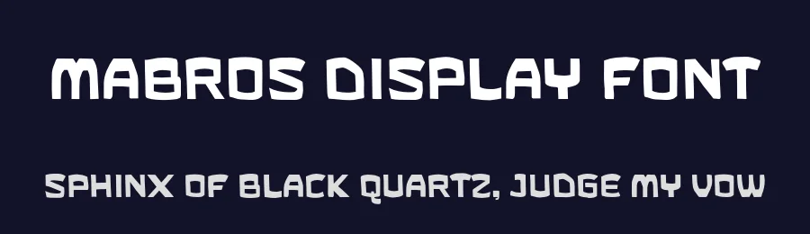 Mabros Display Font by Goodwheel Studio — Display Font — thumbnail 2