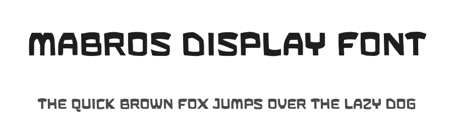 Mabros Display Font by Goodwheel Studio — Display Font