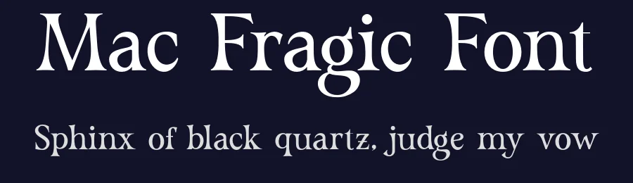 Mac Fragic Font by bearydsgn — Serif Font — thumbnail 2