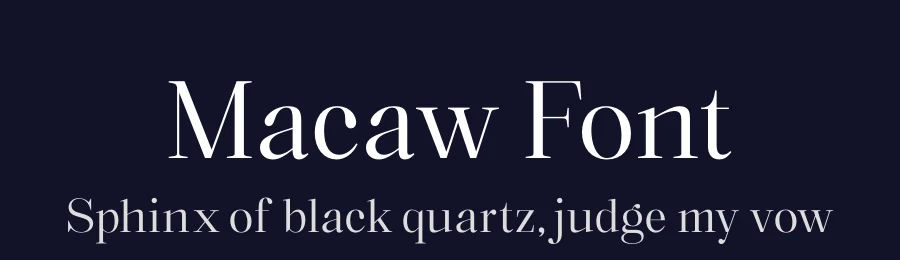 Macaw Font by unio creative solutions — Serif Font — thumbnail 2