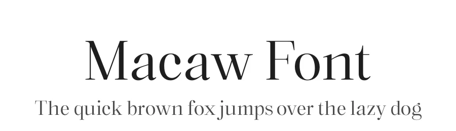 Macaw Font by unio creative solutions — Serif Font